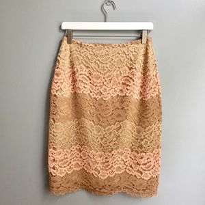 Antonio Melani floral lace skirt